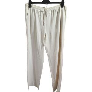 Tommy Bahama Silk Pants Ecru Women's Size Medium